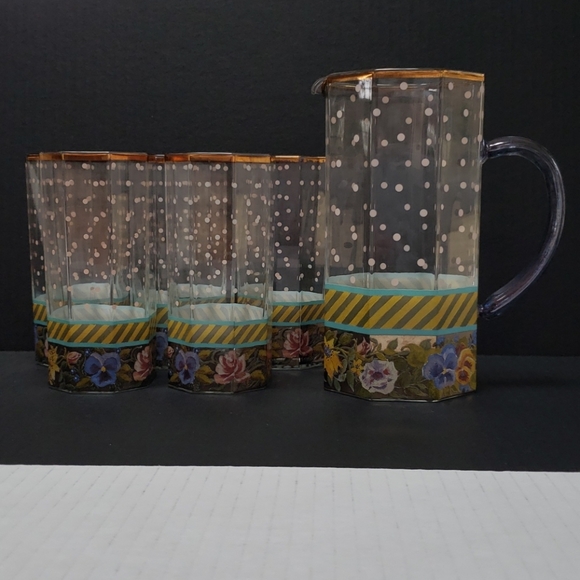 MacKenzie-Childs Other - Glasses and Pitcher